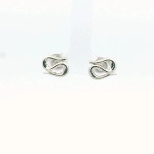 Tiffany & Co. Elsa Peretti Sterling Silver Figure 8 Infinity Earrings
